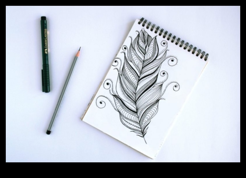 שרטוט גרפיט להרפיה: מציאת זן באמנות עיפרון