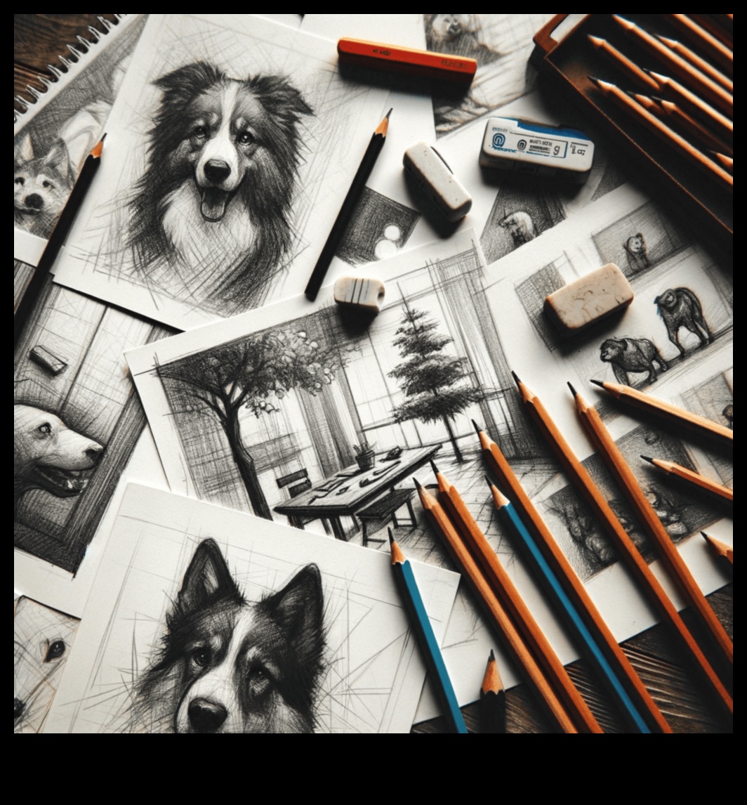 שרטוט גרפיט להרפיה: מציאת זן באמנות עיפרון