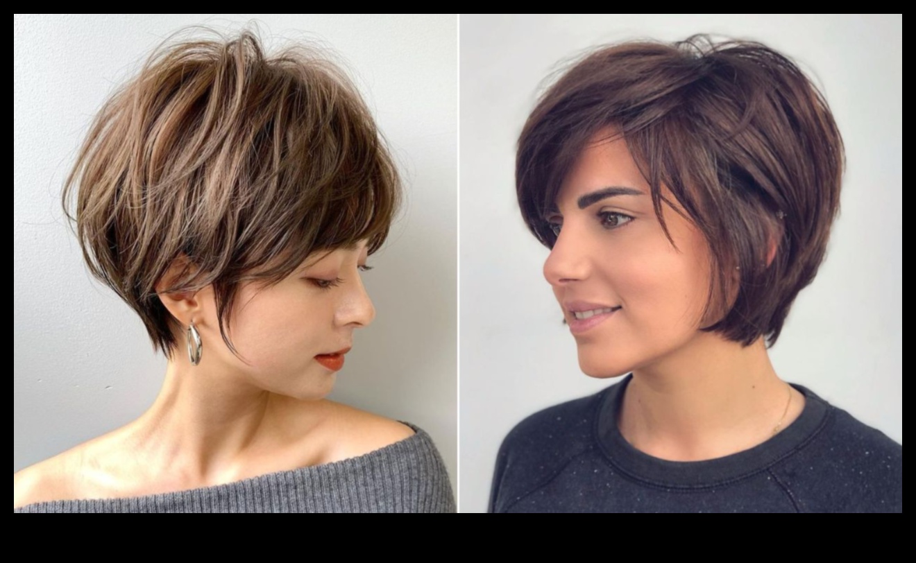 שיק קרופ: תסרוקות מודרניות קצרות למראה אופנתי