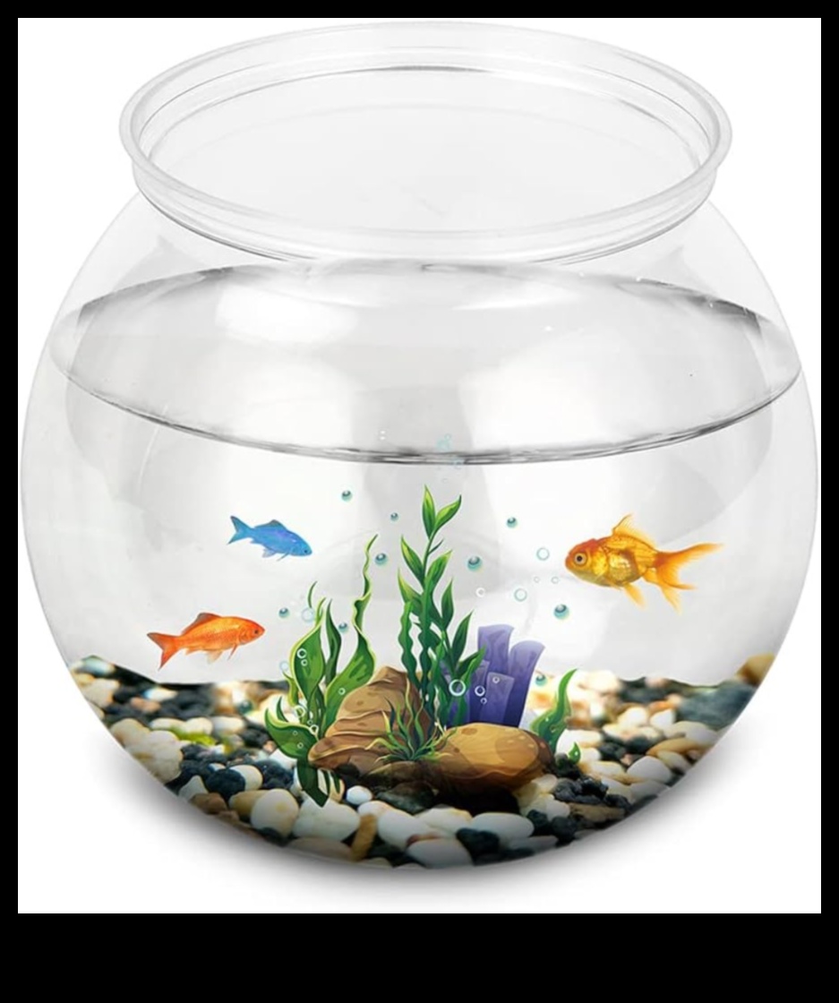 תצוגת אופנה של דג טנק: עיצוב חיות מחמד באקווריום עם אביזרים