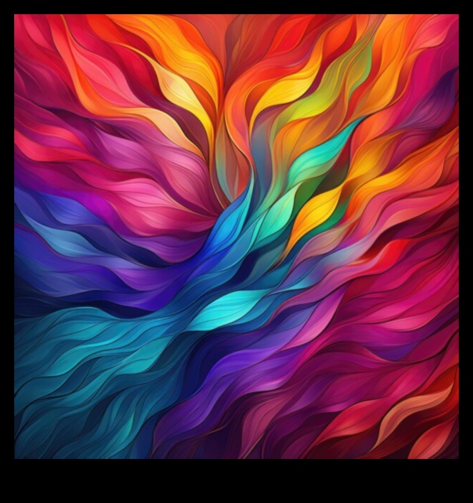 הפשטות צבעוניות: חקר חיוניות בציורים מופשטים