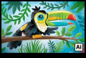 מברשות יצירתיות: ציור סיפורים בצורה המחשה