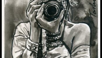 ציור עם דיו ורגש: יצירת סצנות מעוררות