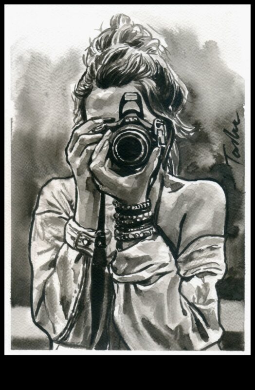 ציור עם דיו ורגש: יצירת סצנות מעוררות