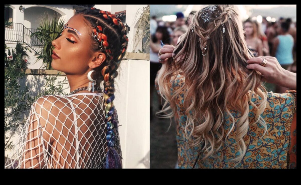 שיער בלונדיני וכיף בפסטיבל: תסרוקות בוהמיות לאוהבי מוזיקה